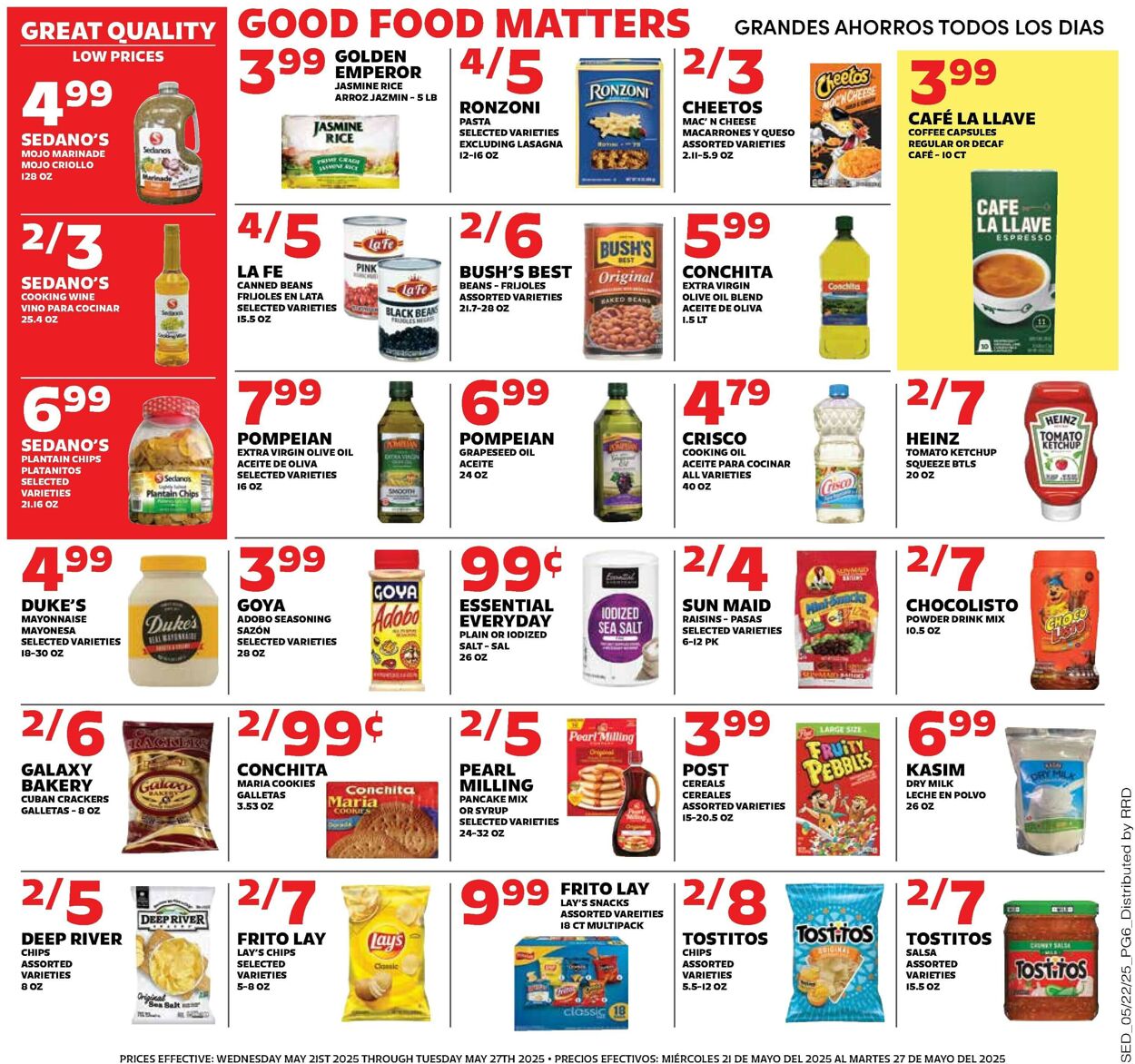 Catalogue Sedano's from 05/21/2025