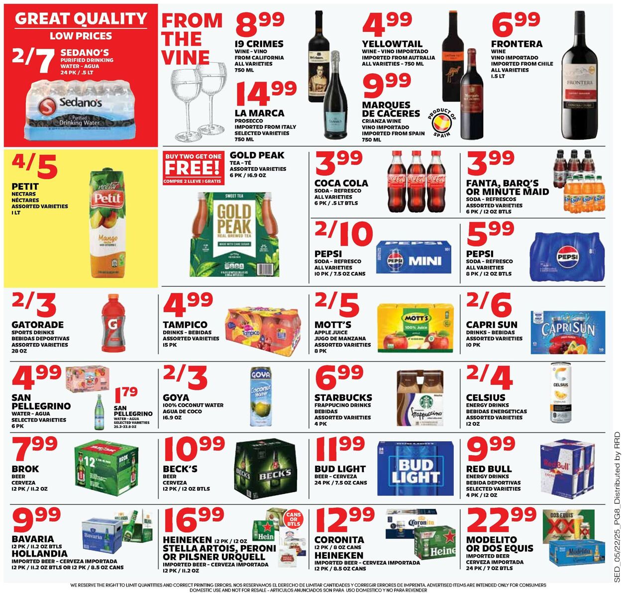 Catalogue Sedano's from 05/21/2025