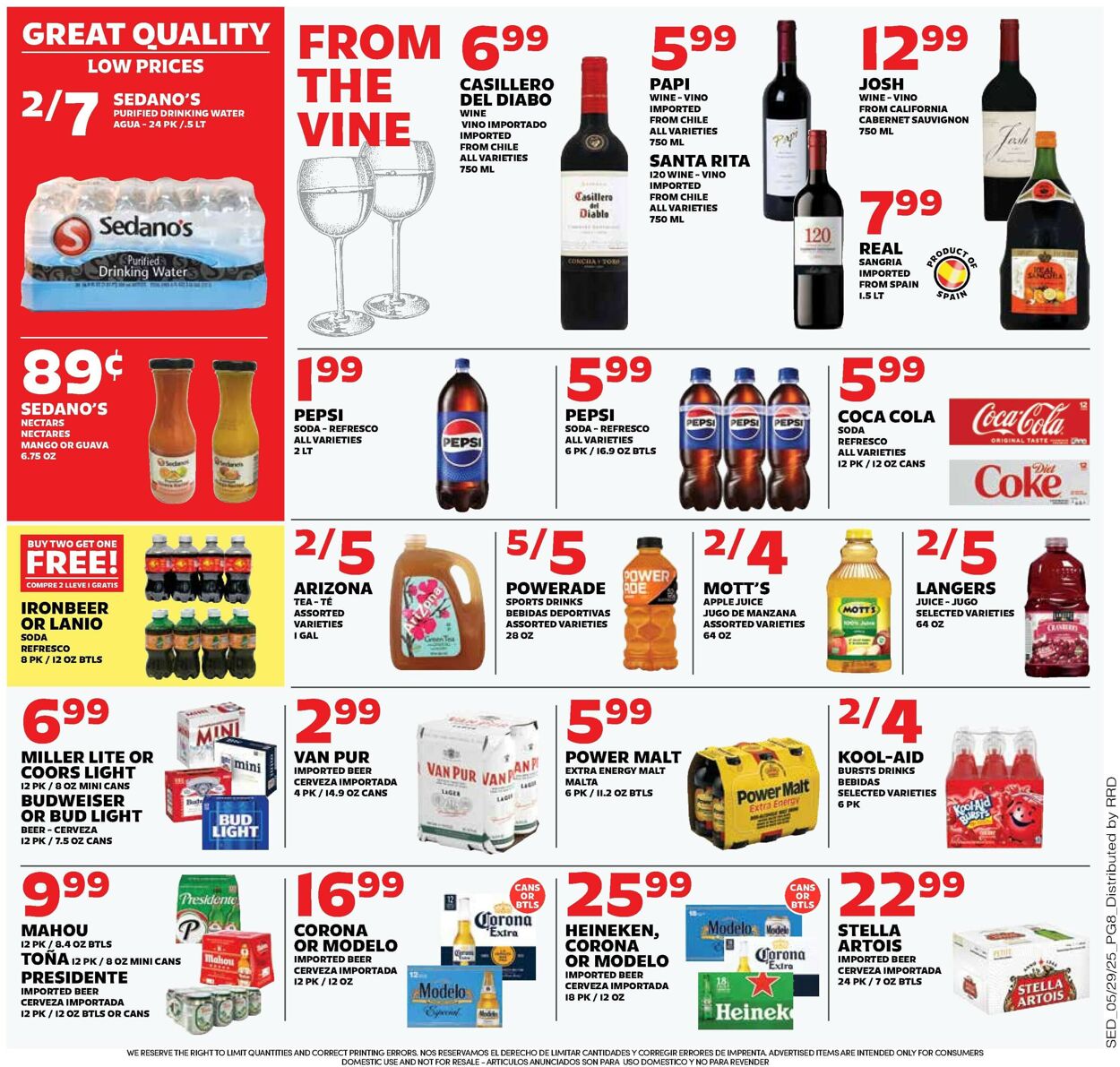 Catalogue Sedano's from 05/28/2025