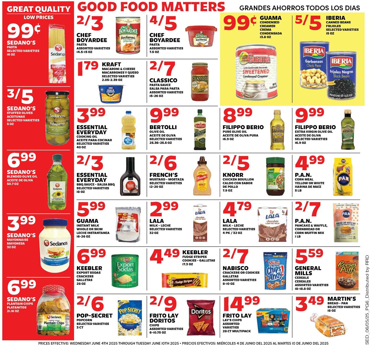 Catalogue Sedano's from 06/04/2025
