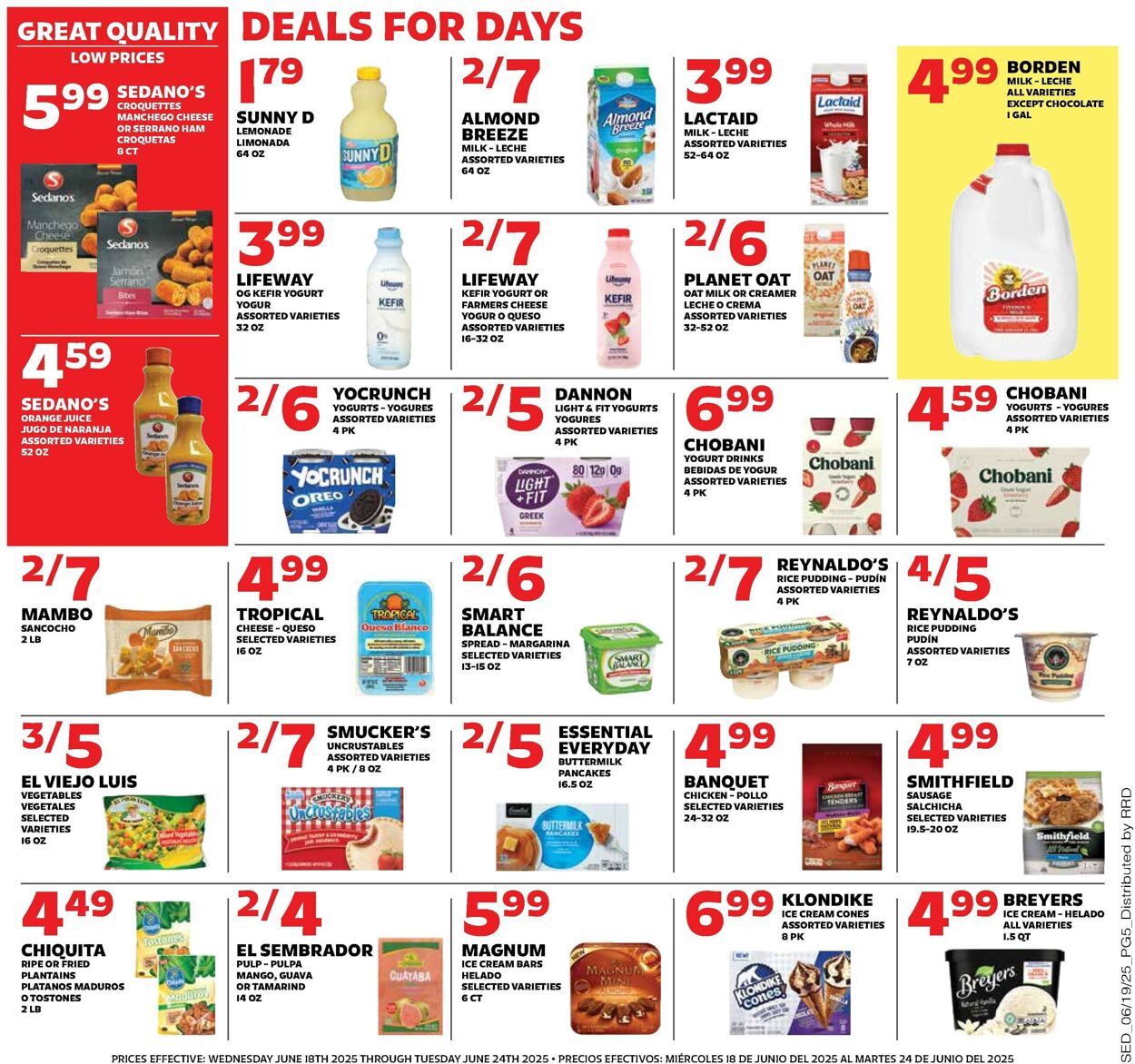 Catalogue Sedano's from 06/18/2025