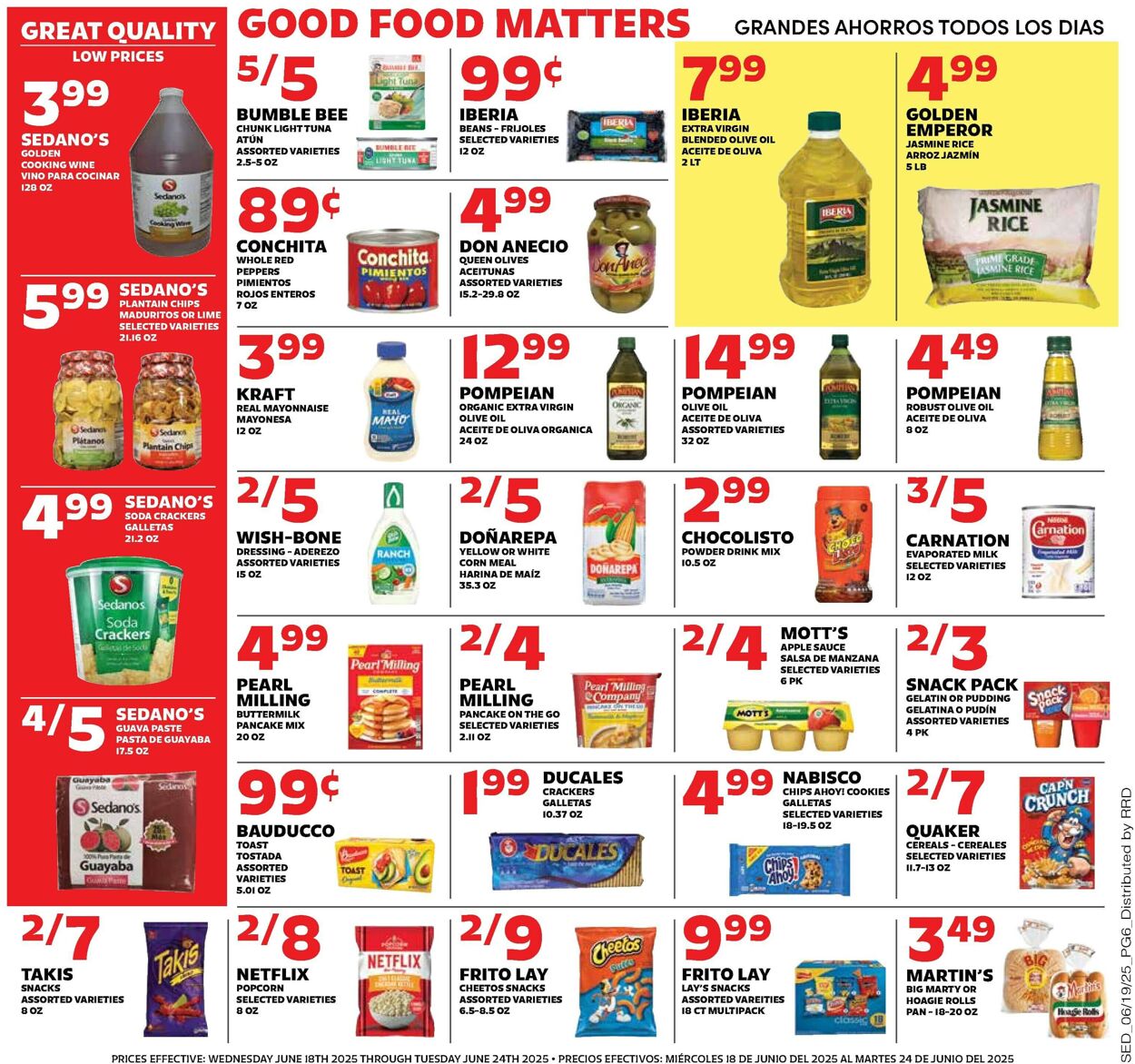 Catalogue Sedano's from 06/18/2025