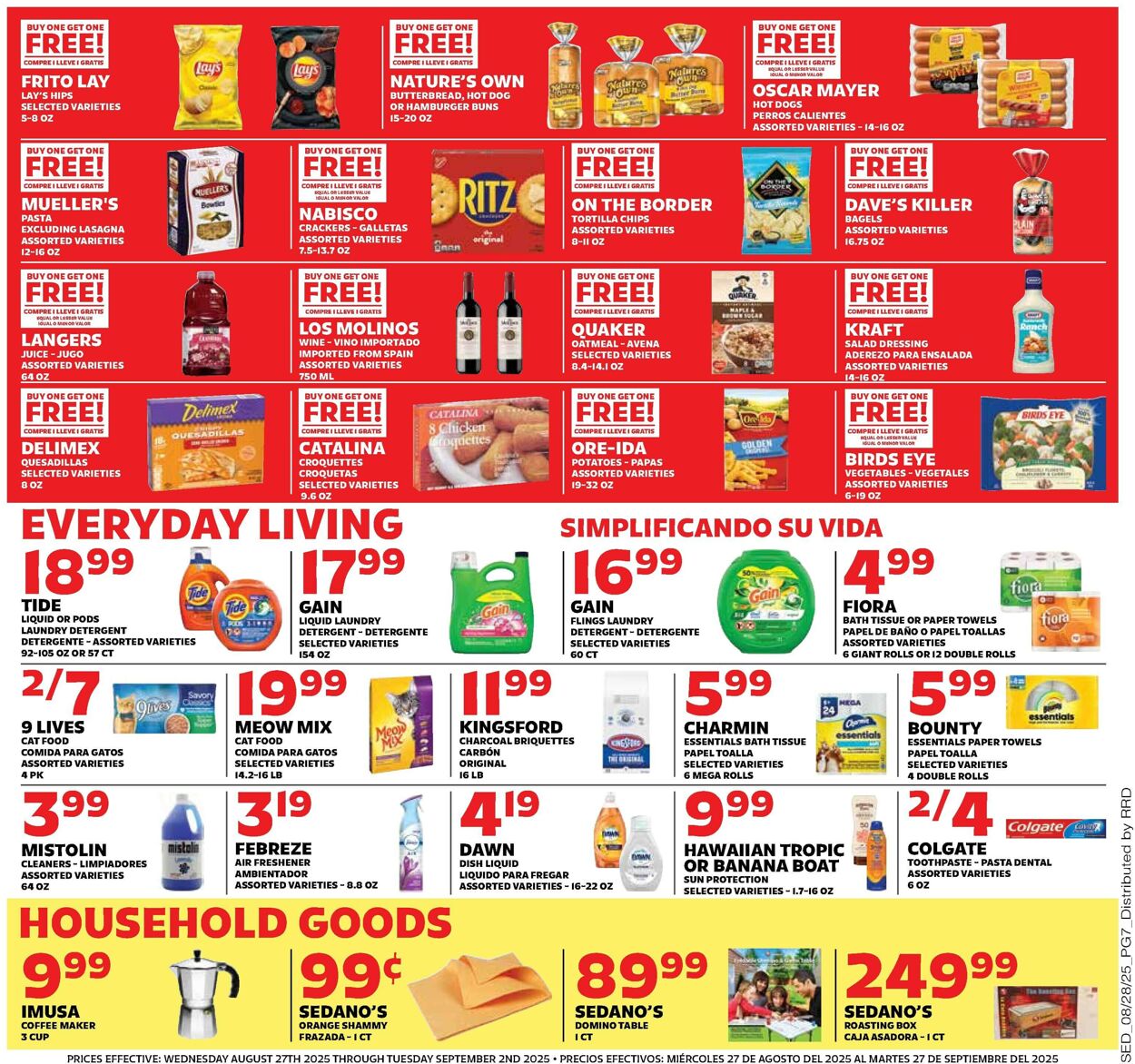 Catalogue Sedano's from 08/27/2025