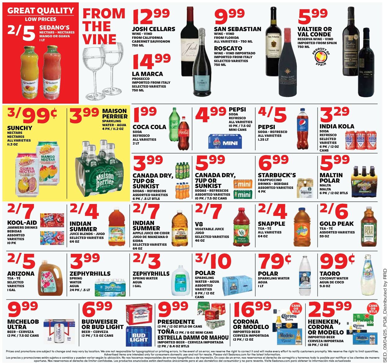 Catalogue Sedano's from 09/03/2025