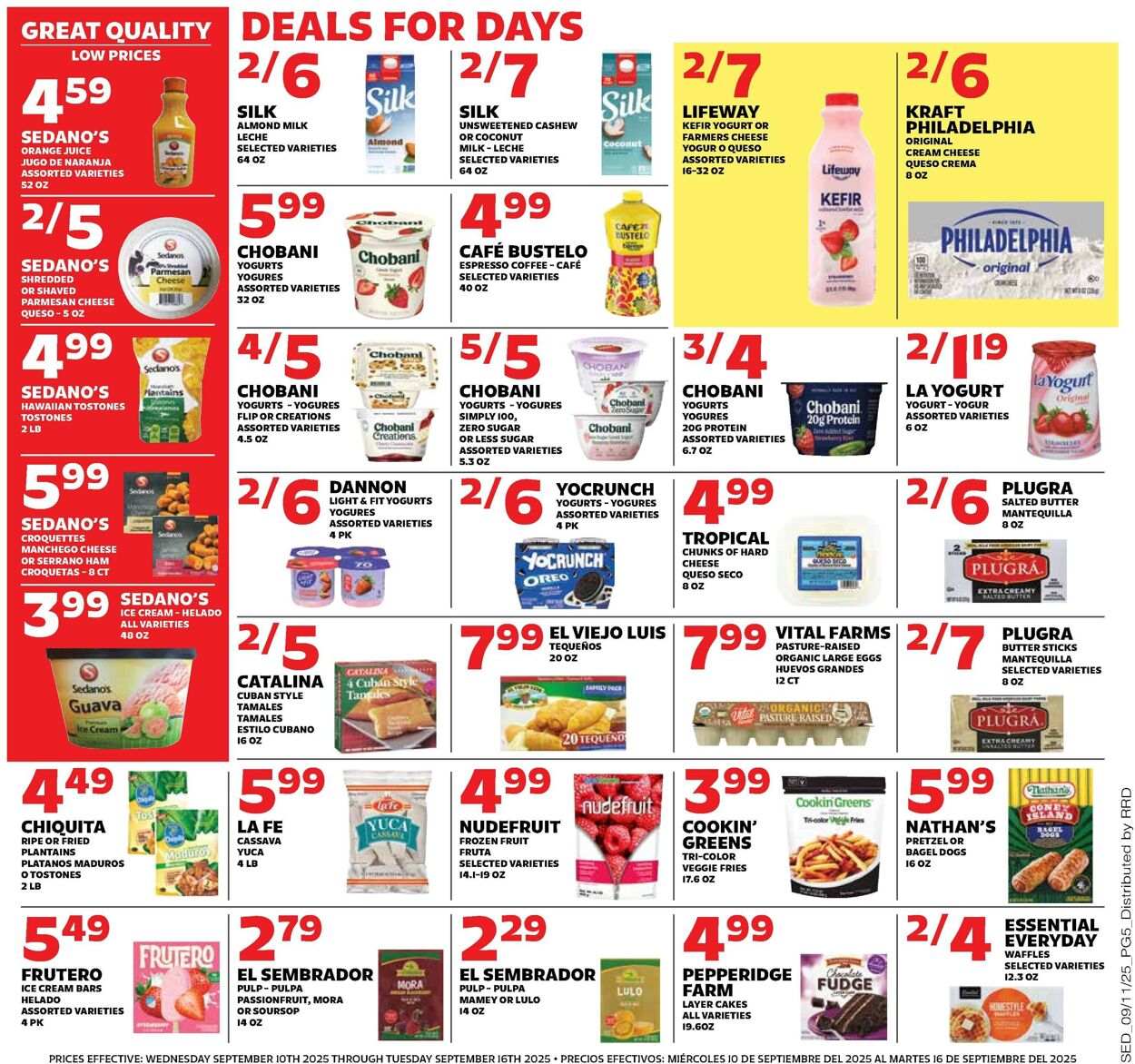 Catalogue Sedano's from 09/10/2025