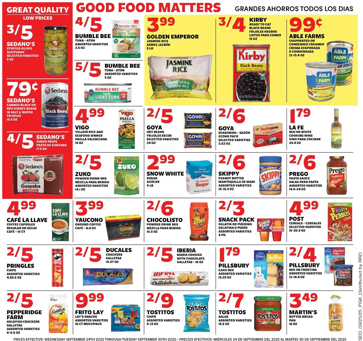 Catalogue Sedano's from 09/24/2025