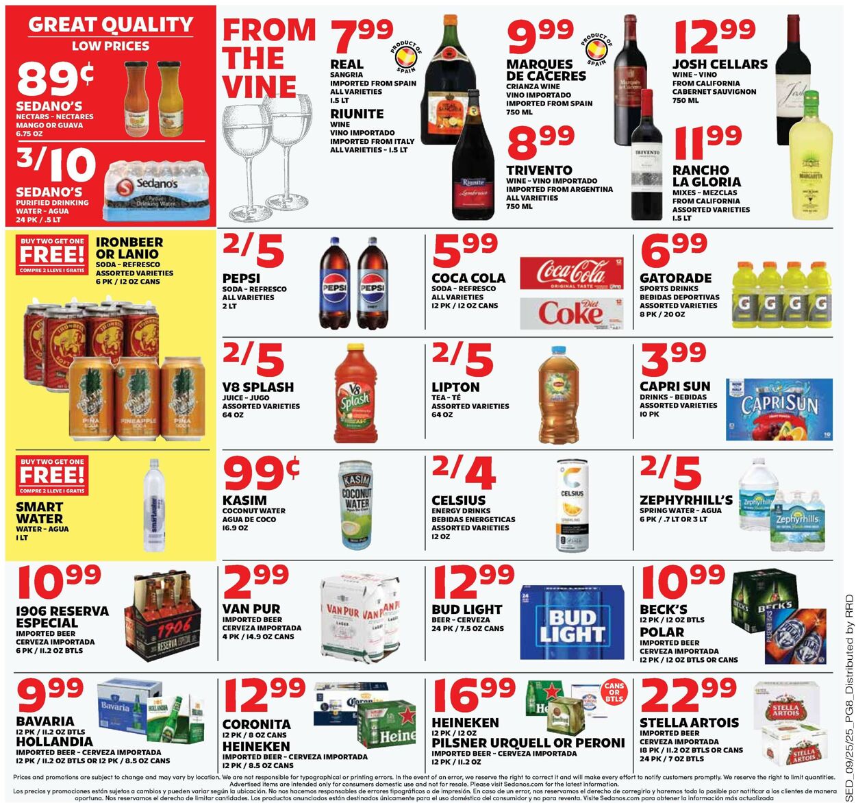 Catalogue Sedano's from 09/24/2025