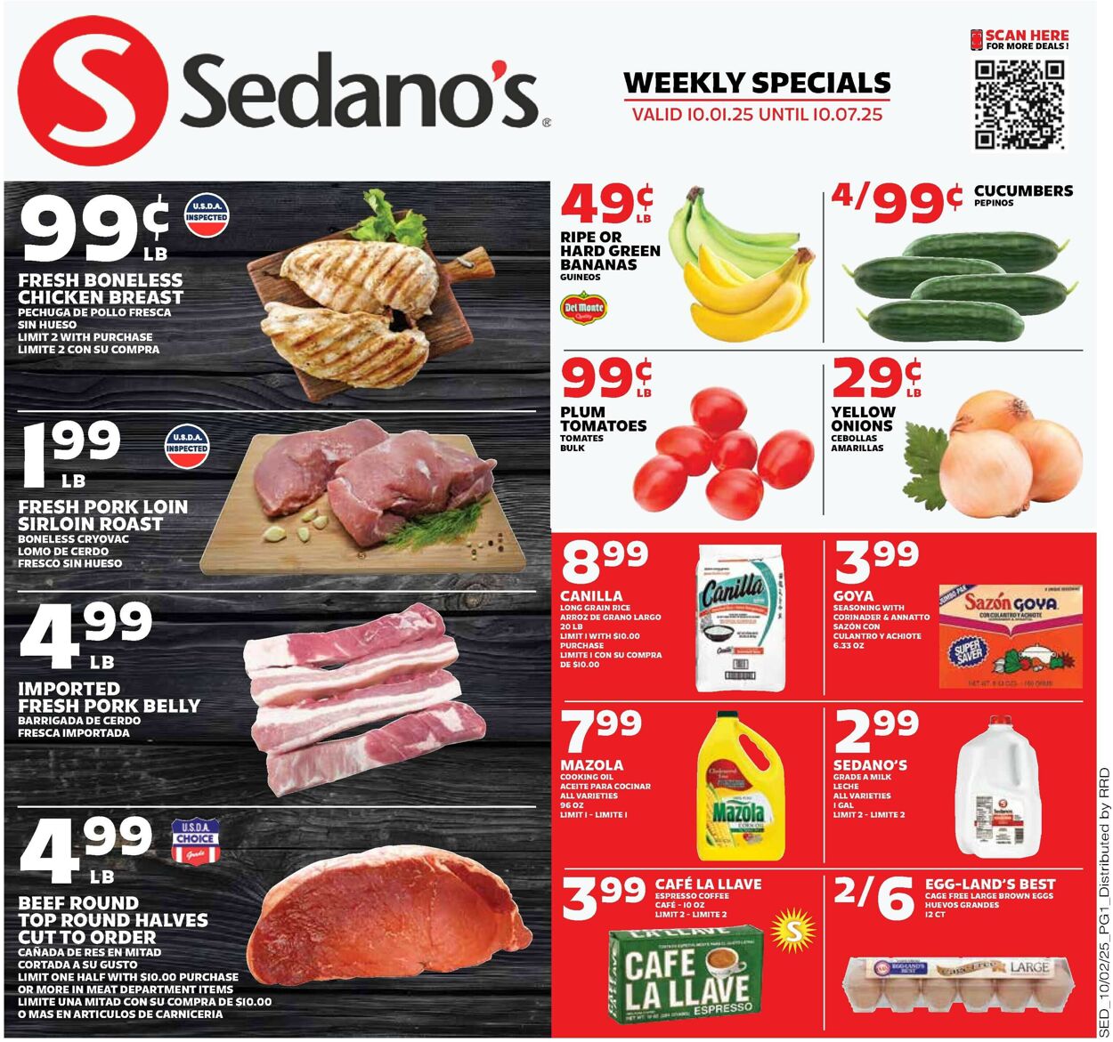 Catalogue Sedano's from 10/01/2025