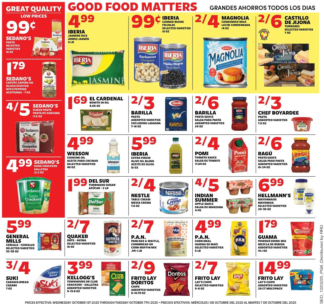 Catalogue Sedano's from 10/01/2025