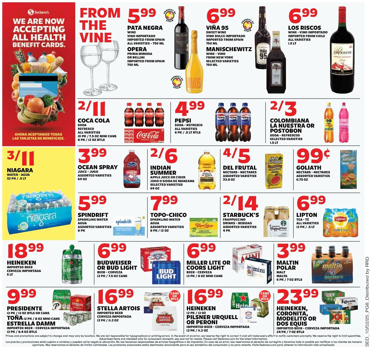 Catalogue Sedano's from 10/01/2025