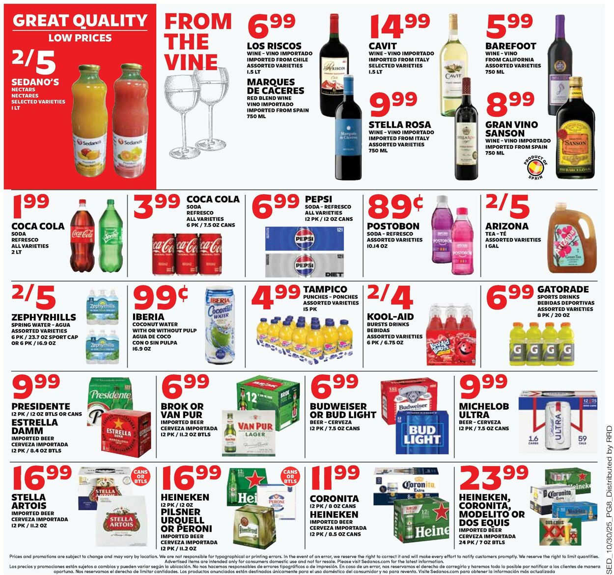 Catalogue Sedano's from 10/29/2025