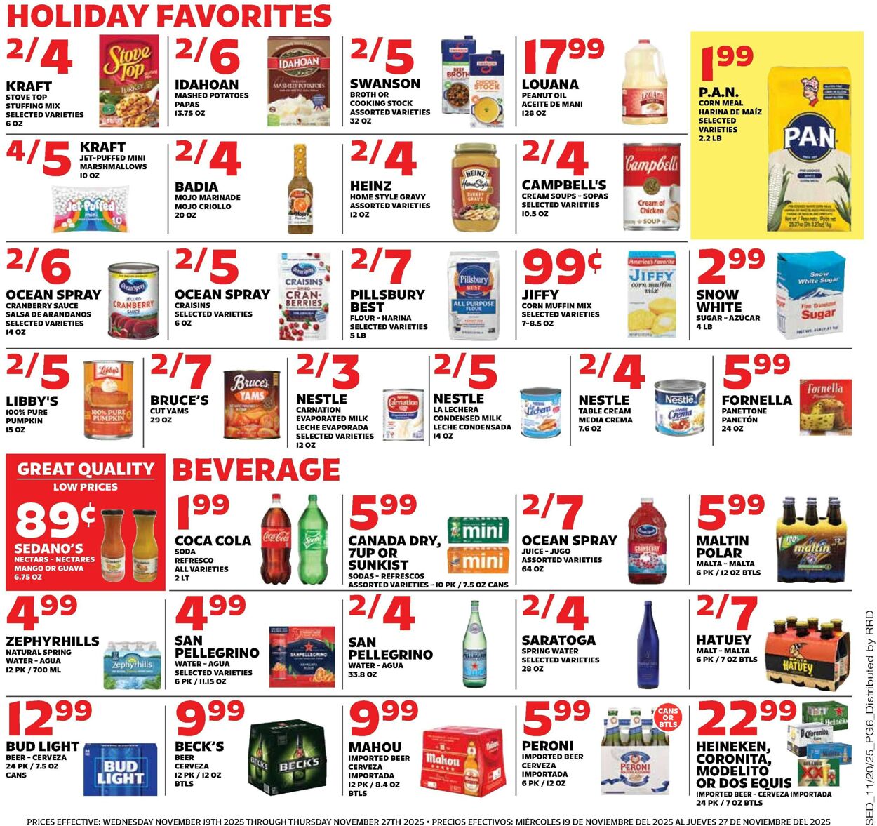Catalogue Sedano's from 11/19/2025