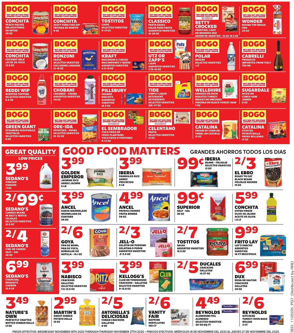 Catalogue Sedano's from 11/19/2025