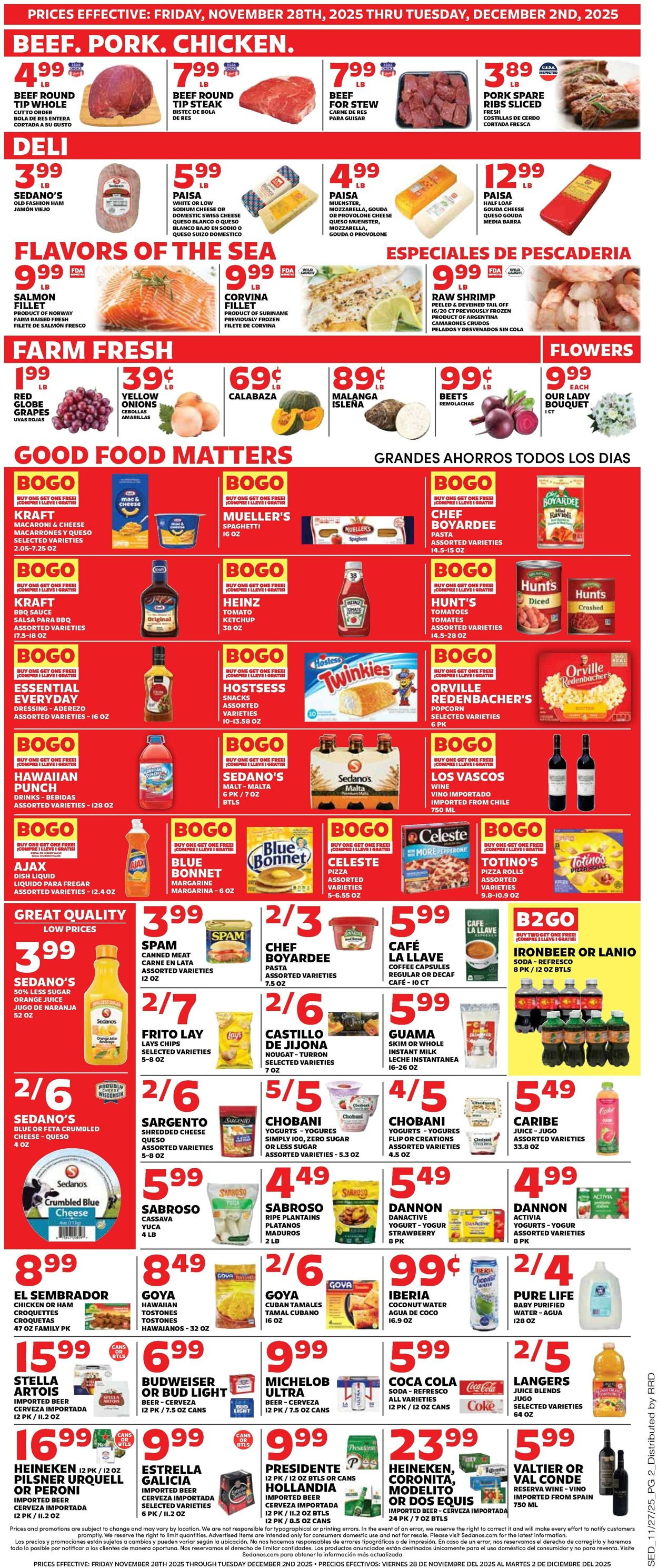 Catalogue Sedano's from 11/28/2025