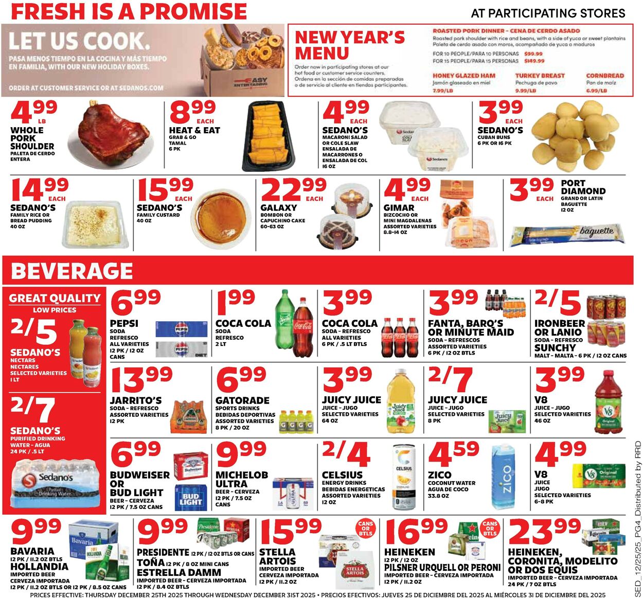Catalogue Sedano's from 12/25/2025