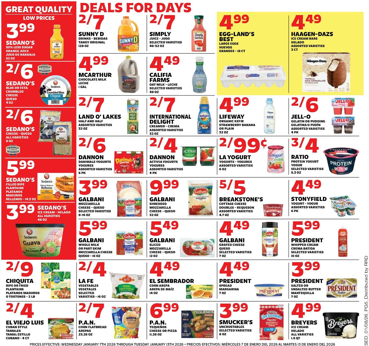 Catalogue Sedano's from 01/07/2026