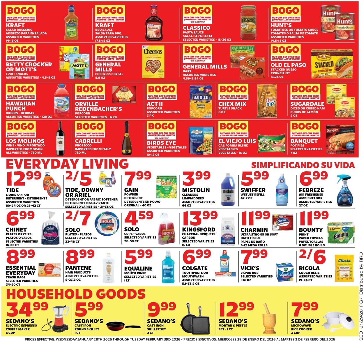 Catalogue Sedano's from 01/28/2026
