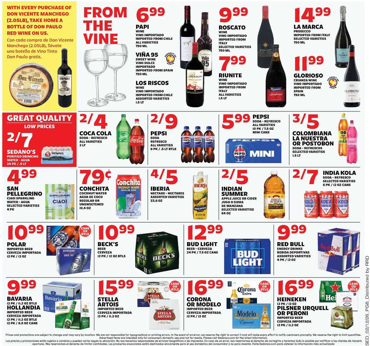 Catalogue Sedano's from 02/11/2026