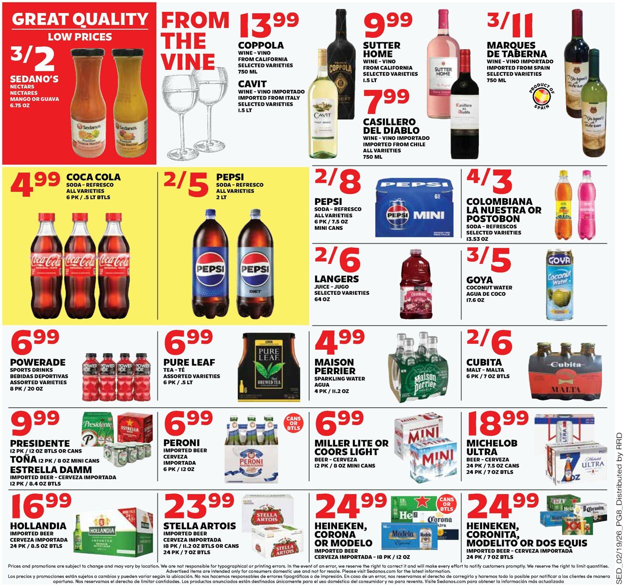 Catalogue Sedano's from 02/18/2026