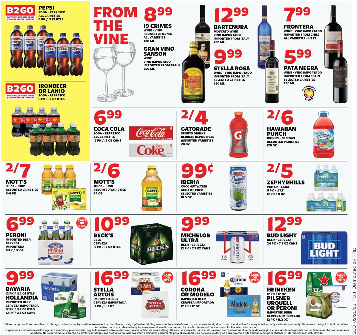 Catalogue Sedano's from 02/25/2026