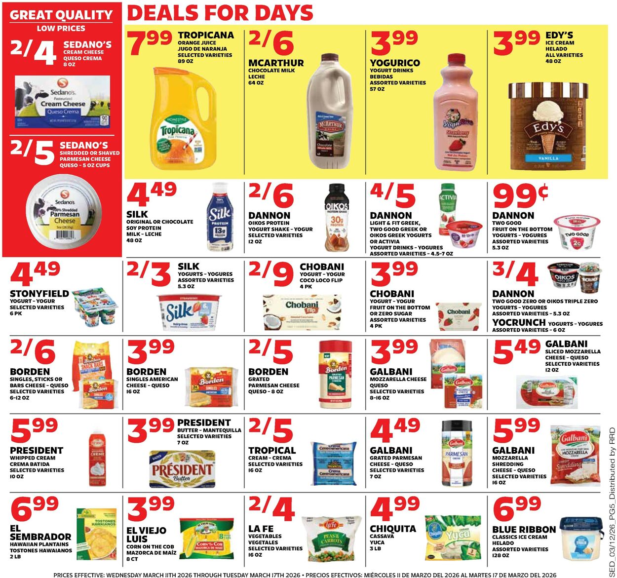 Catalogue Sedano's from 03/11/2026