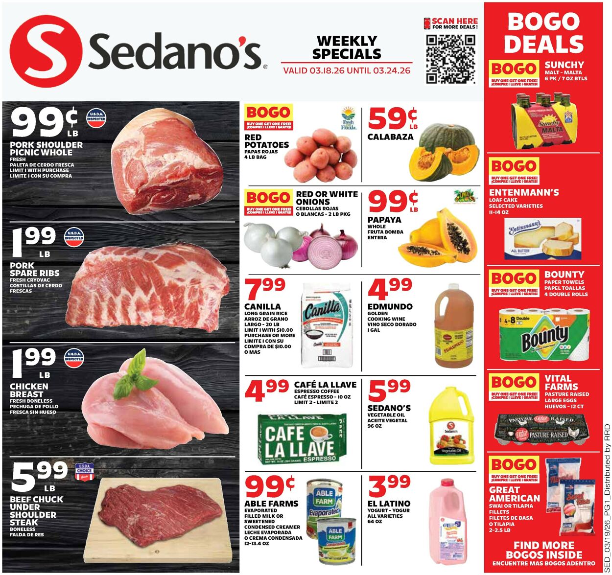 Catalogue Sedano's from 03/18/2026