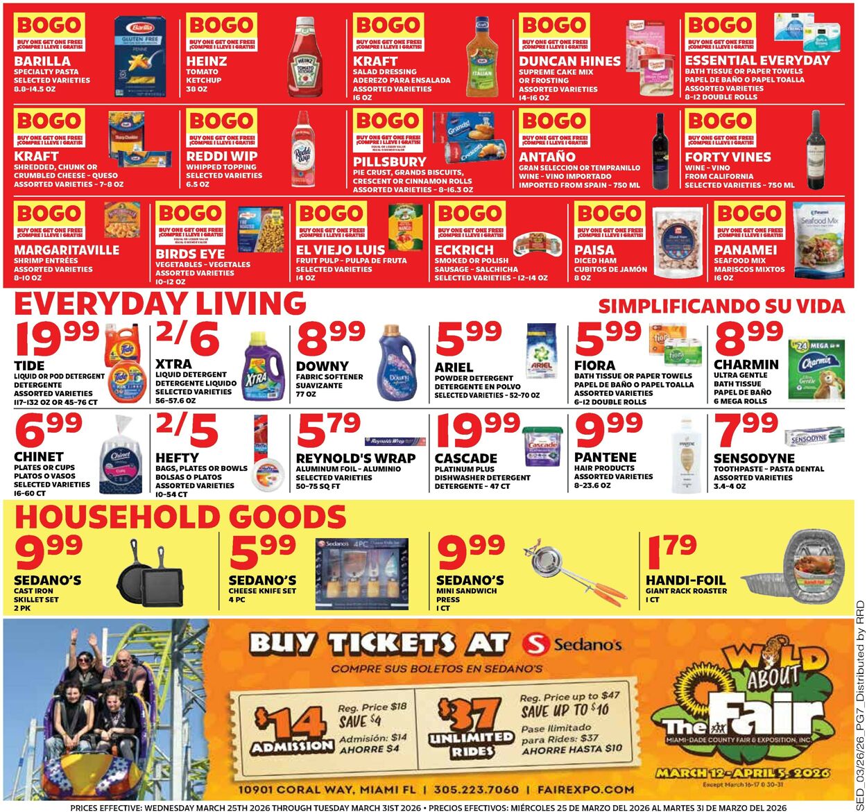 Catalogue Sedano's from 03/25/2026