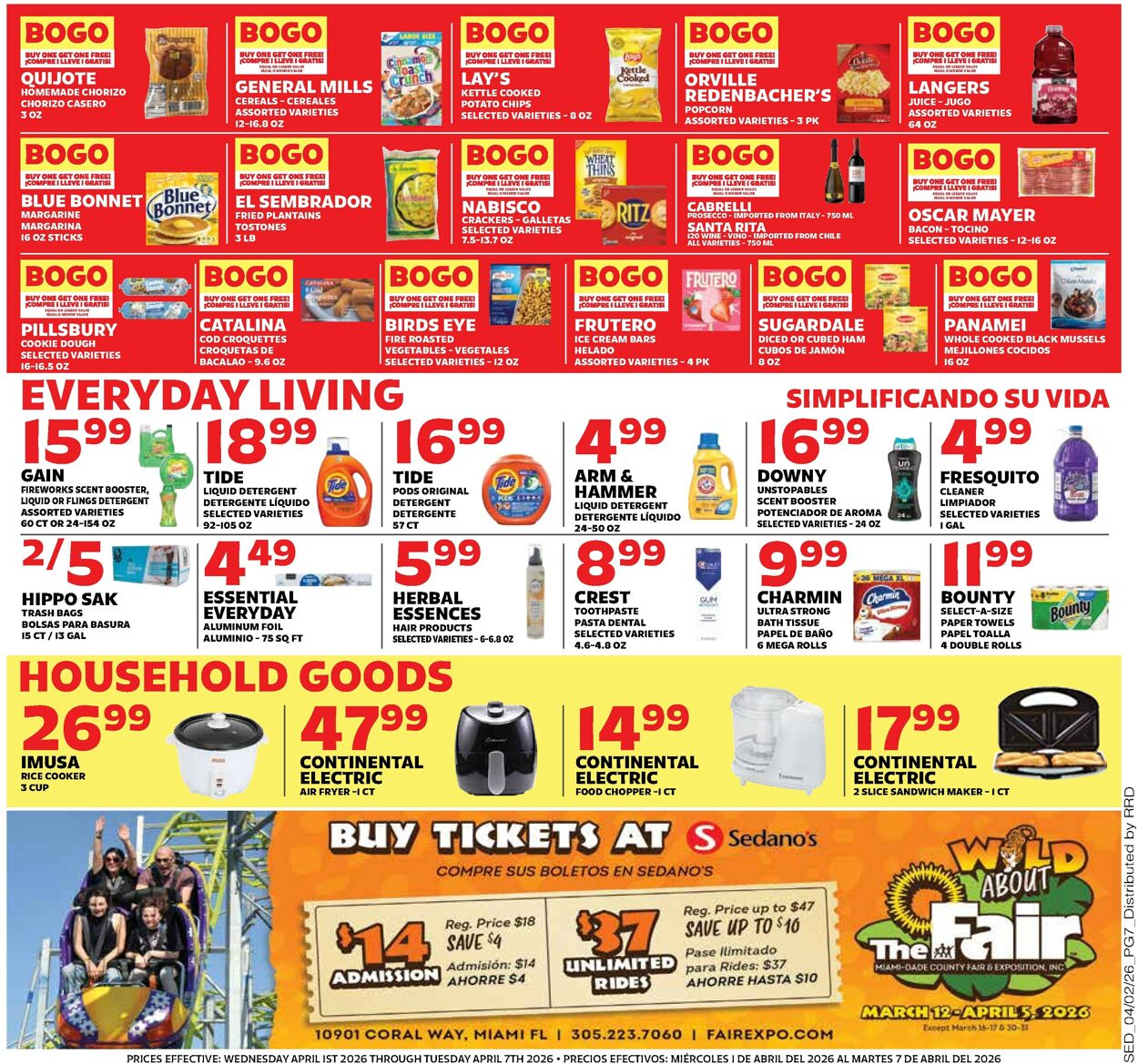 Catalogue Sedano's from 04/01/2026