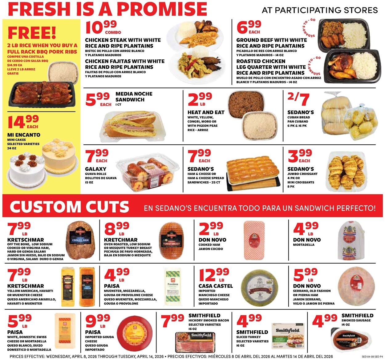 Catalogue Sedano's from 04/08/2026