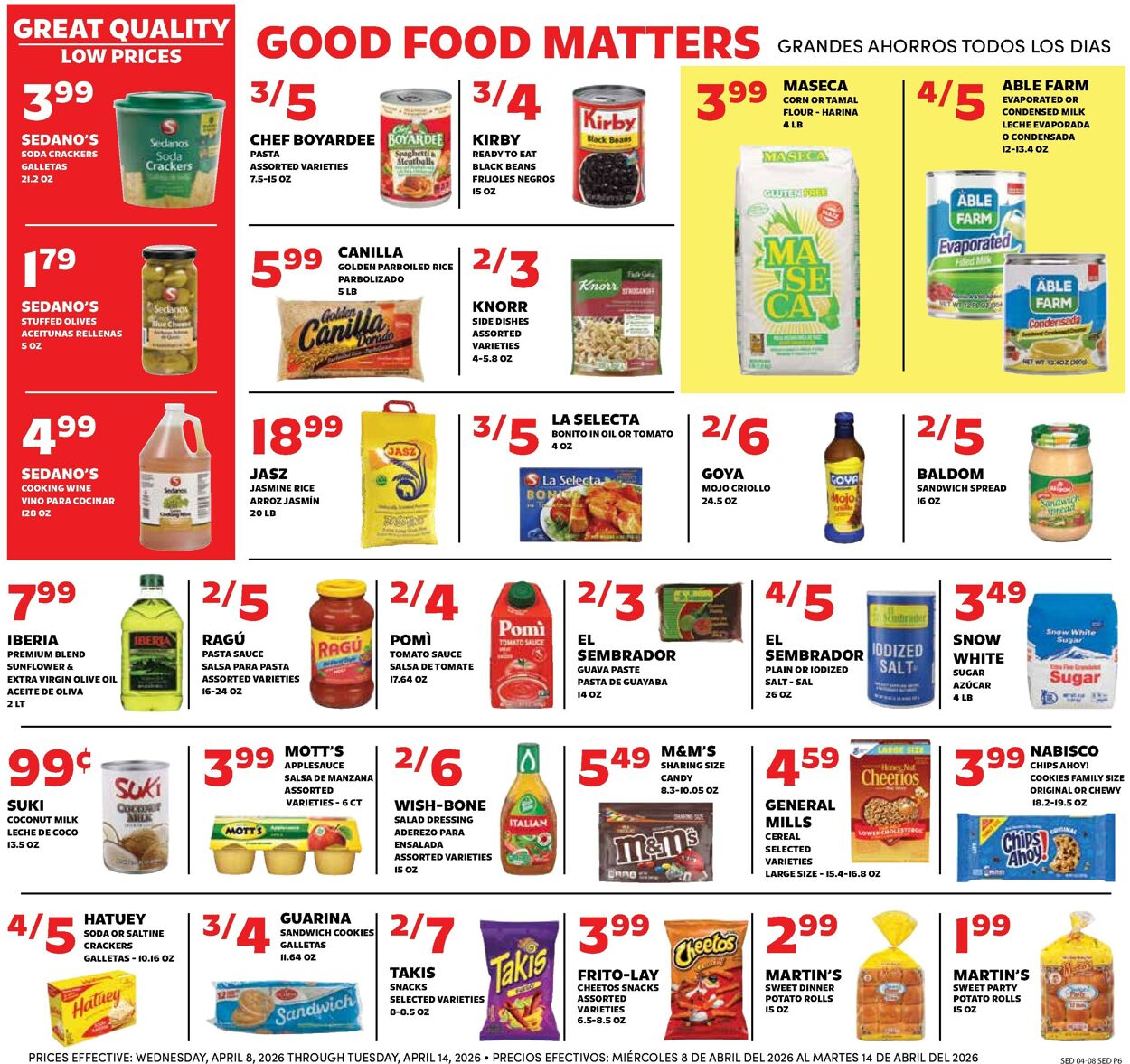 Catalogue Sedano's from 04/08/2026