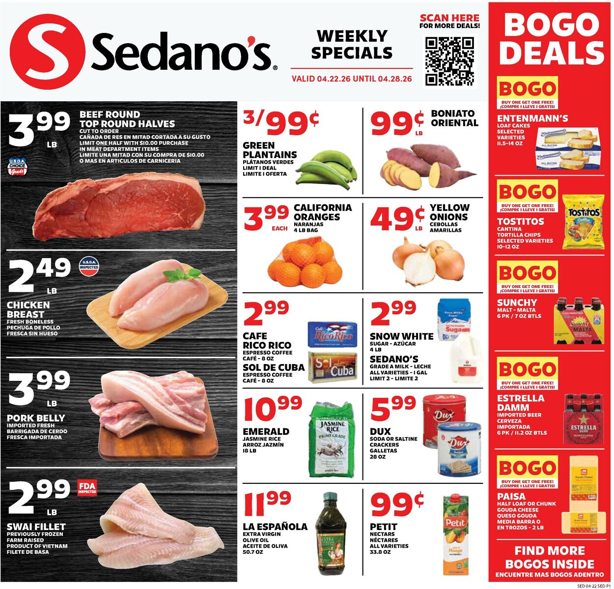 Catalogue Sedano's from 04/22/2026