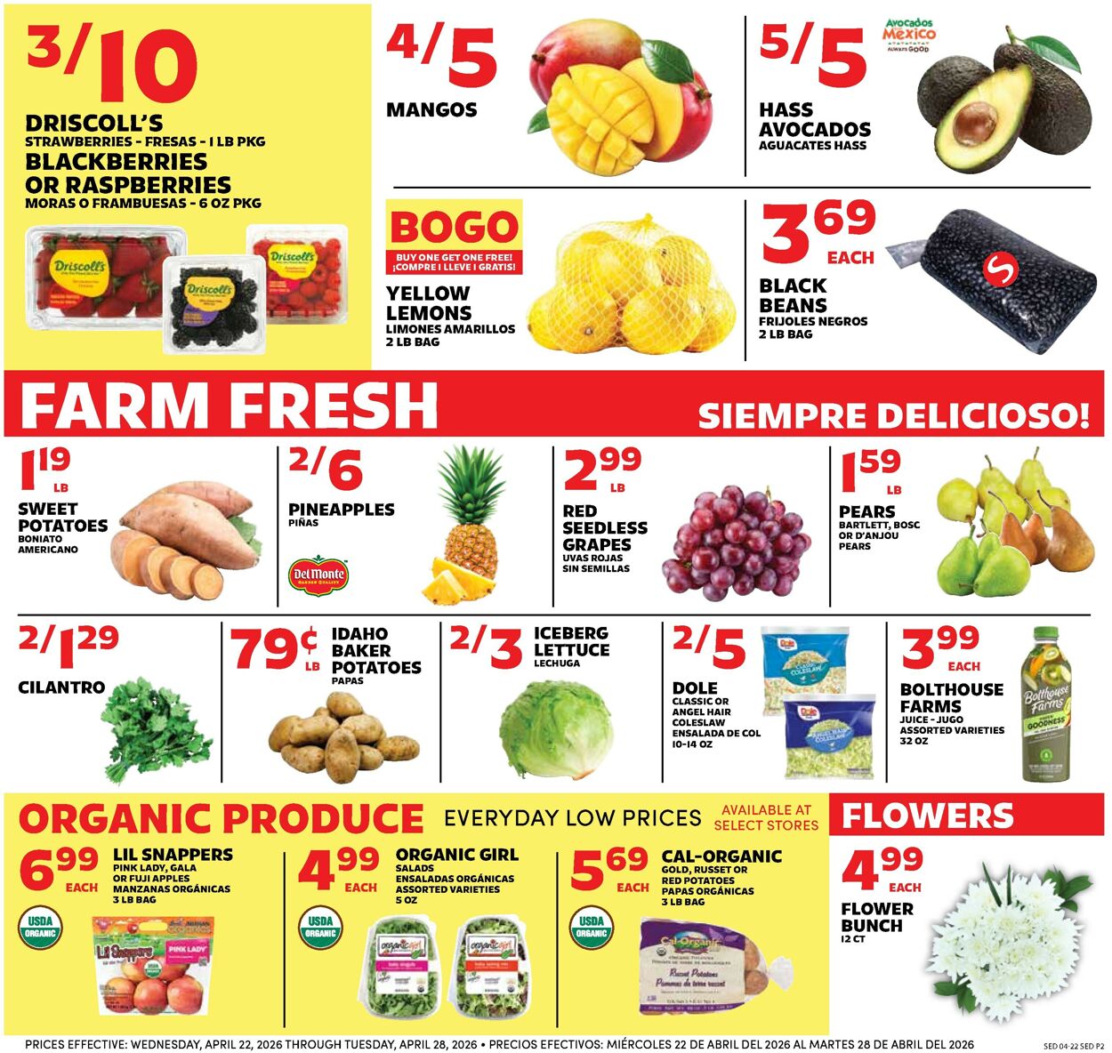 Catalogue Sedano's from 04/22/2026