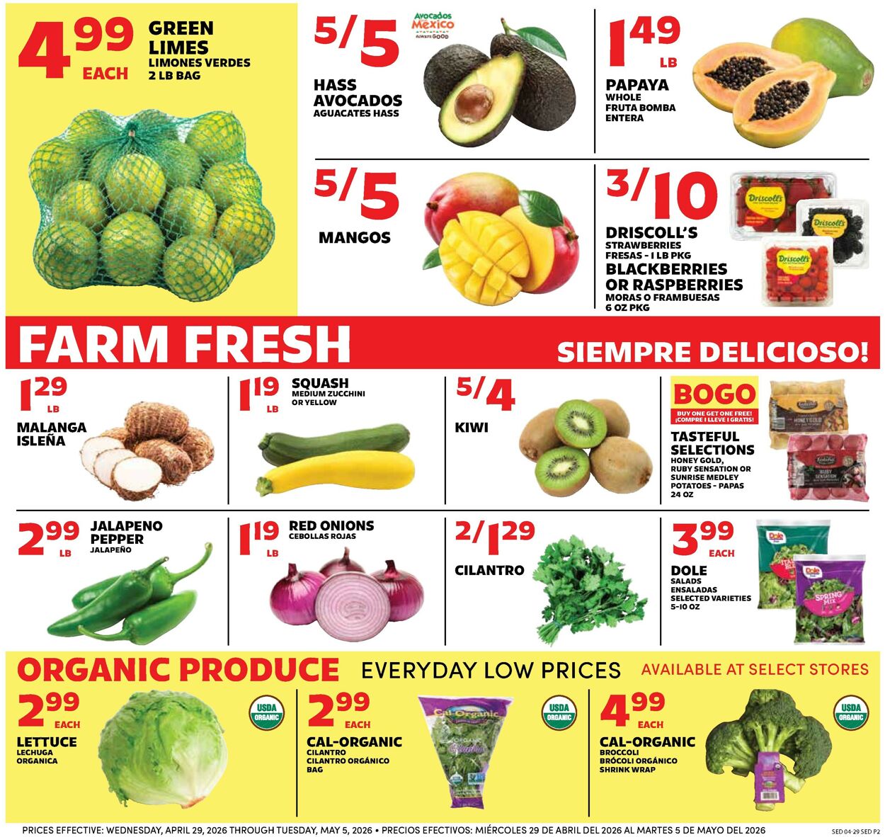Catalogue Sedano's from 04/29/2026