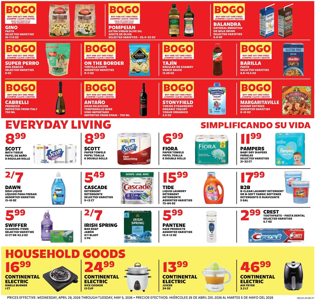 Catalogue Sedano's from 04/29/2026