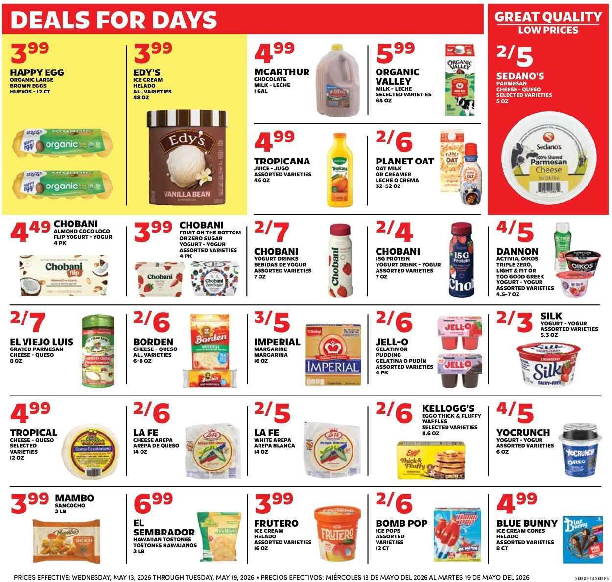 Catalogue Sedano's from 05/13/2026