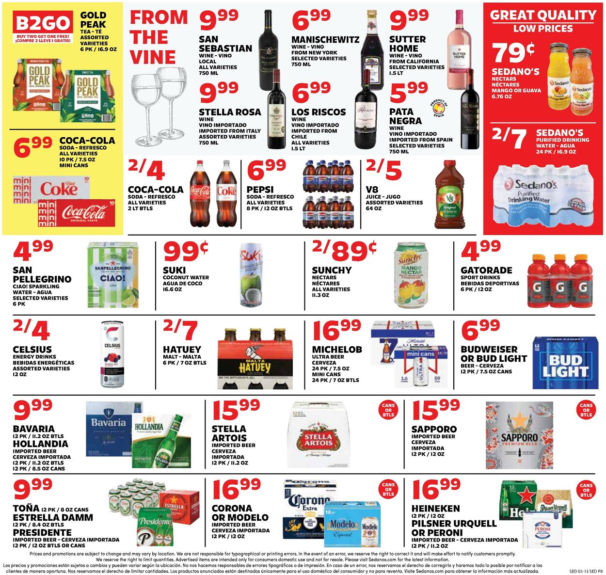 Catalogue Sedano's from 05/13/2026