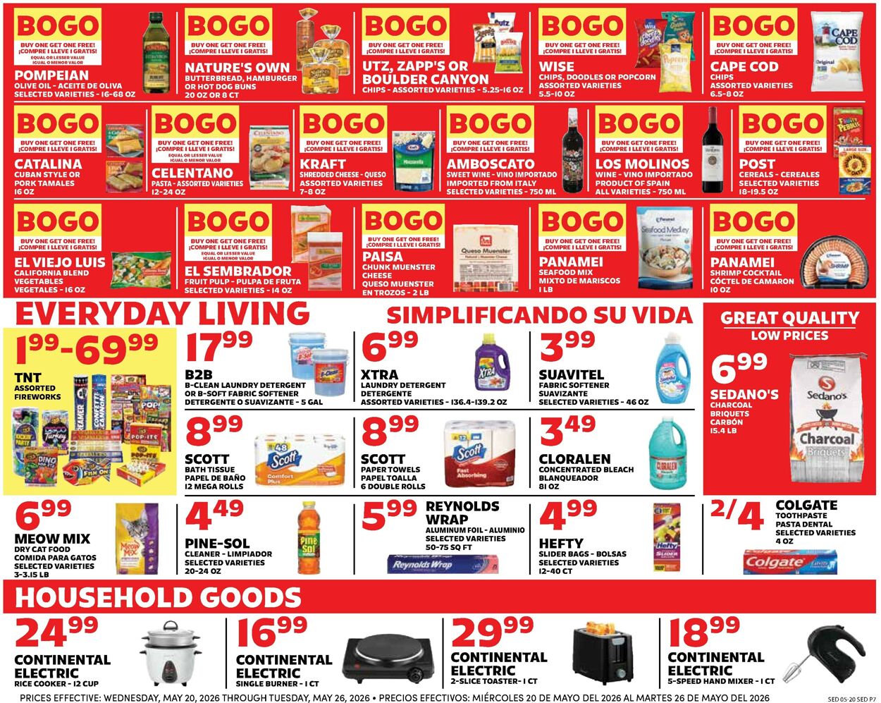 Catalogue Sedano's from 05/20/2026