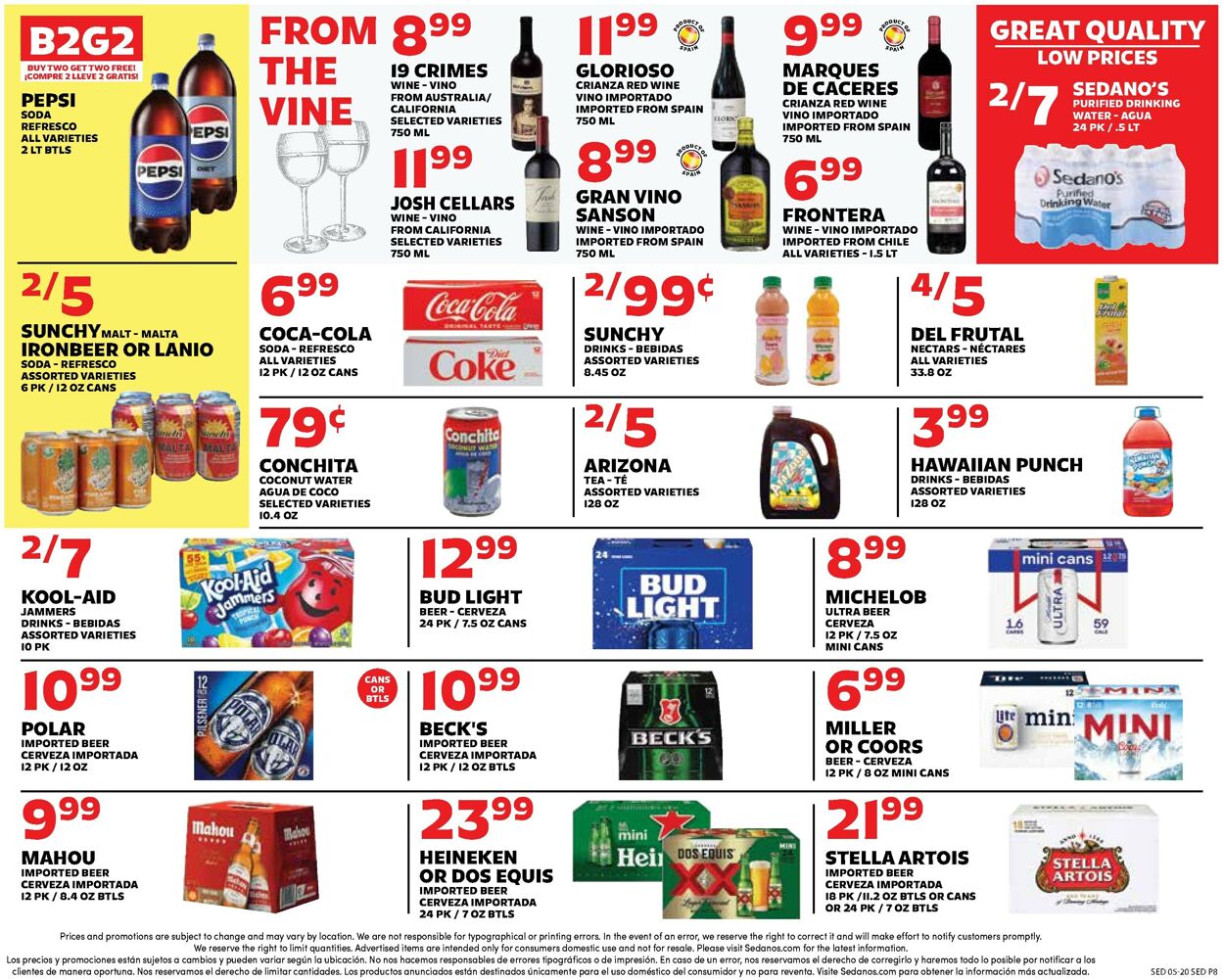 Catalogue Sedano's from 05/20/2026