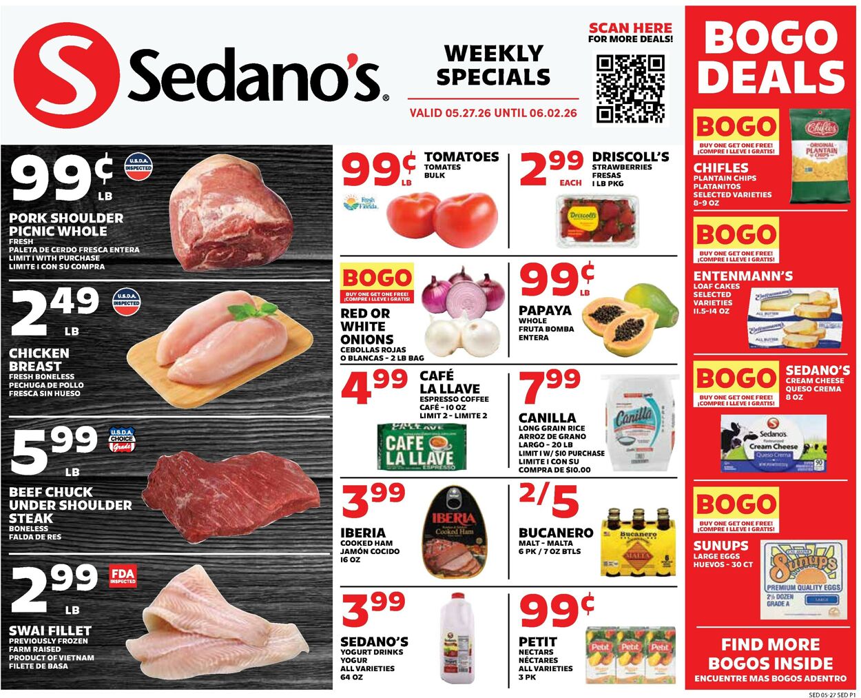 Catalogue Sedano's from 05/27/2026