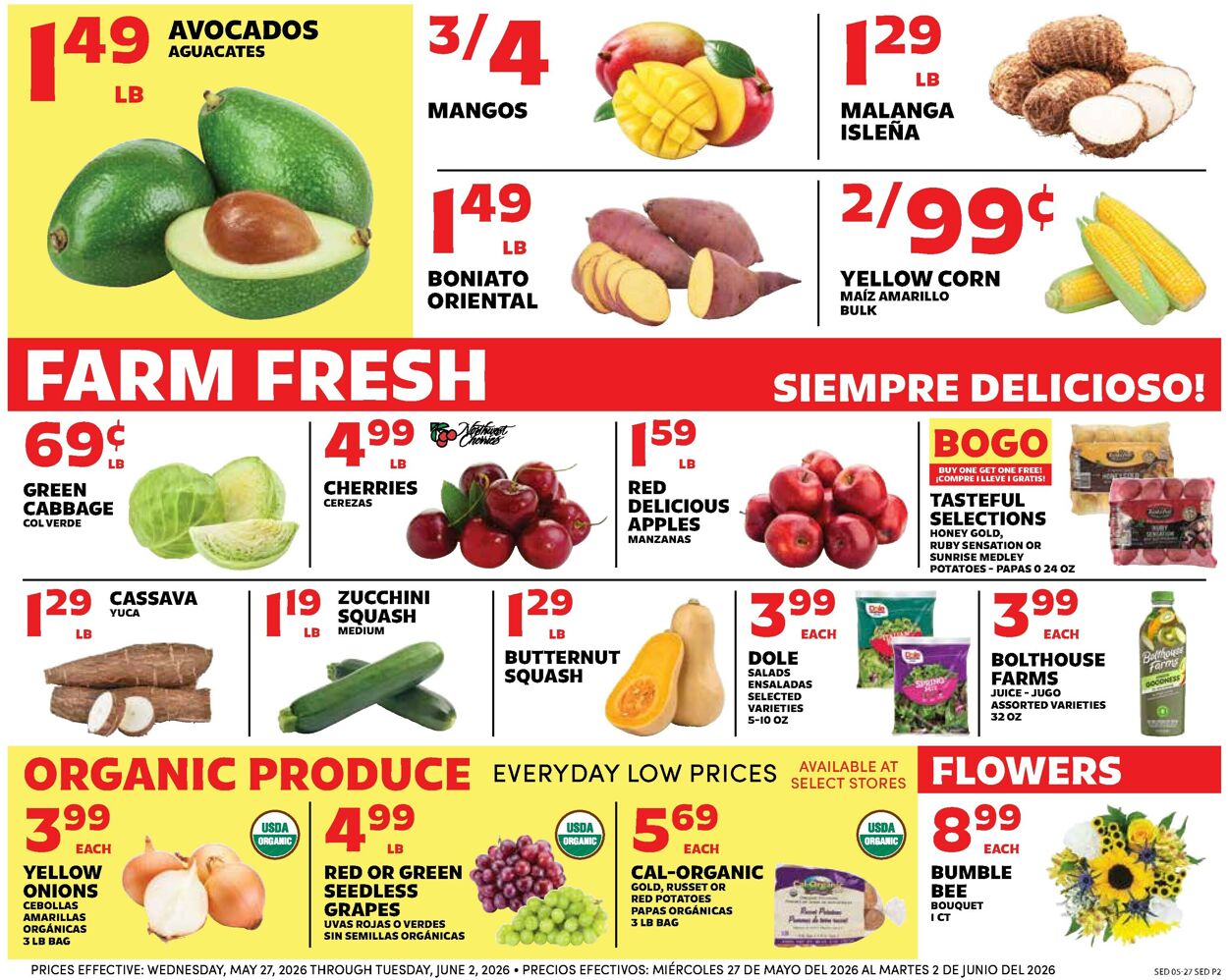 Catalogue Sedano's from 05/27/2026