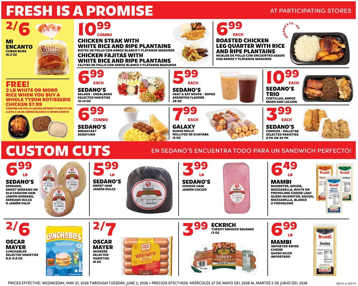Catalogue Sedano's from 05/27/2026