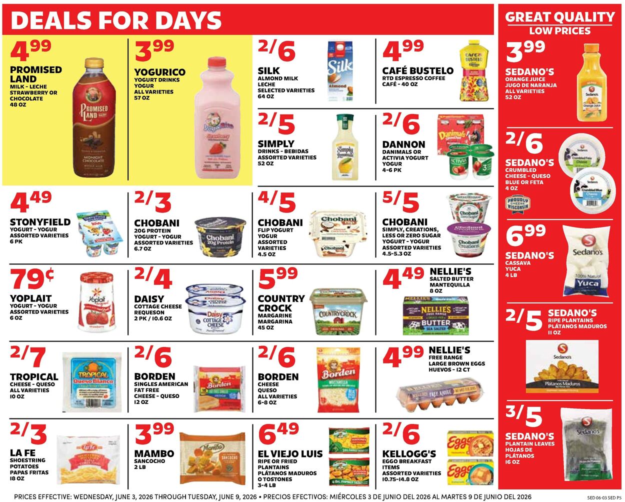 Catalogue Sedano's from 06/03/2026