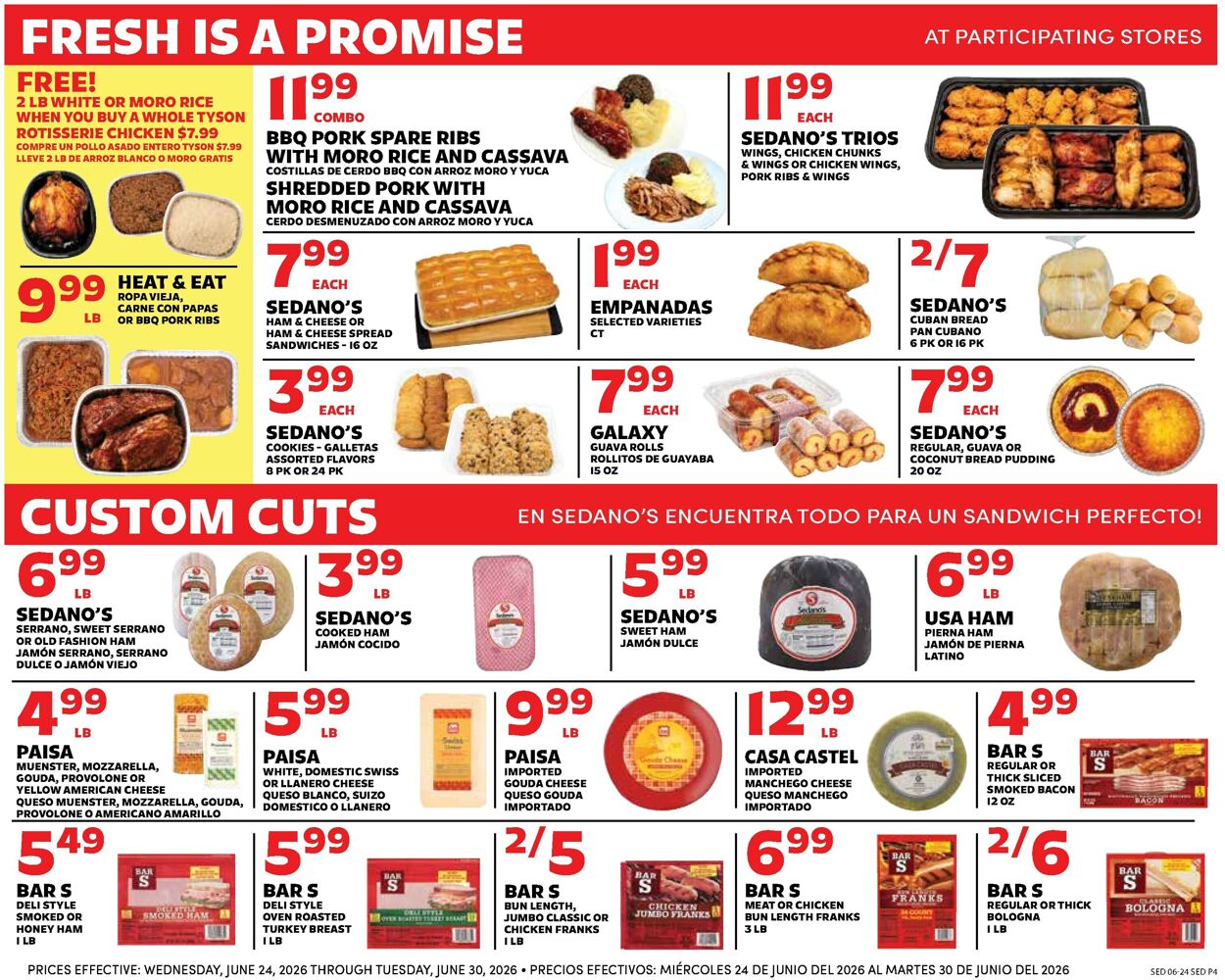 Catalogue Sedano's from 06/24/2026