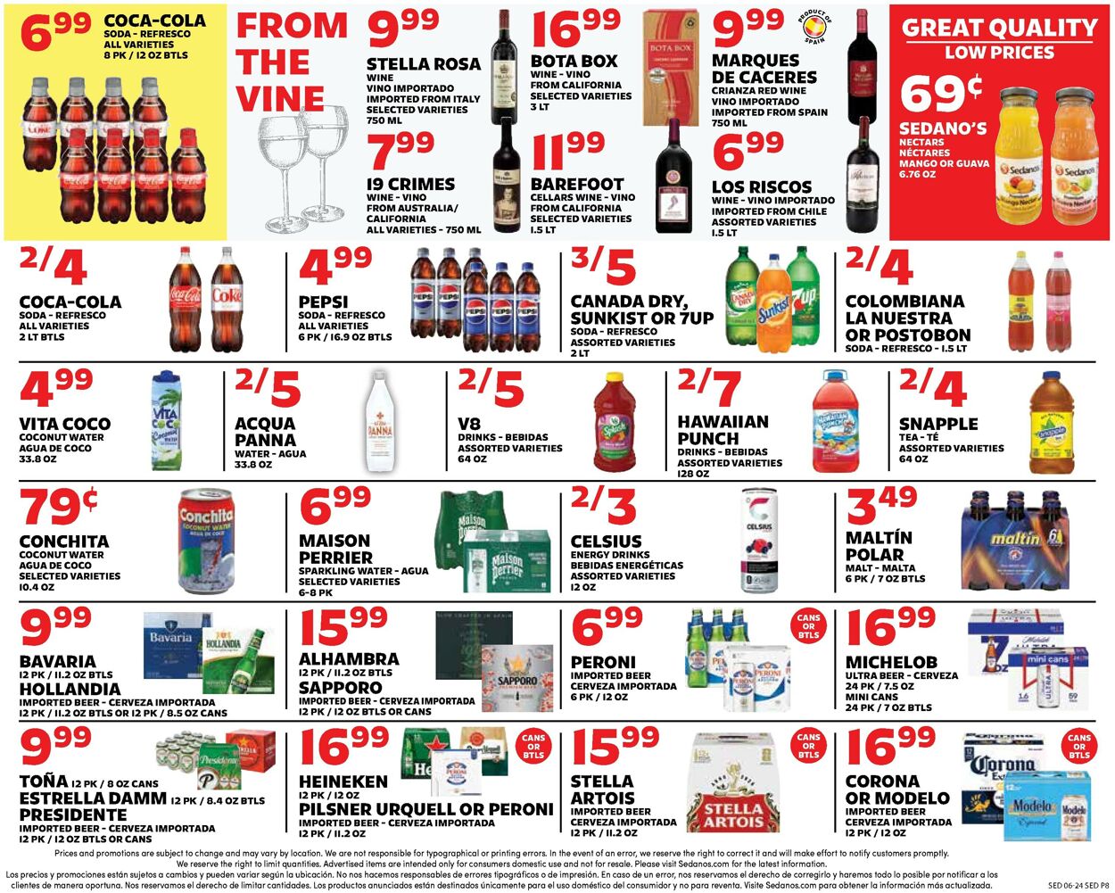 Catalogue Sedano's from 06/24/2026