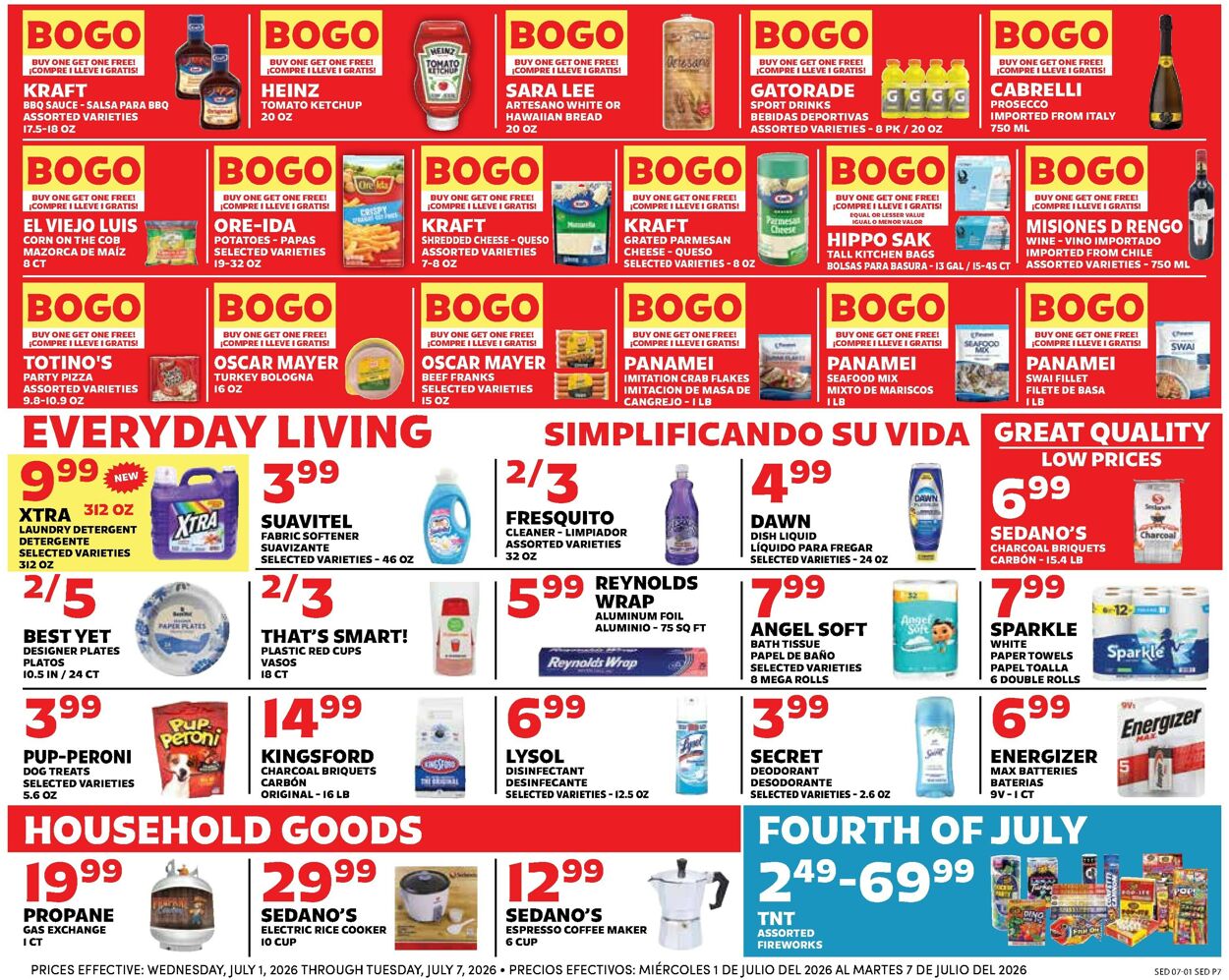 Catalogue Sedano's from 07/01/2026