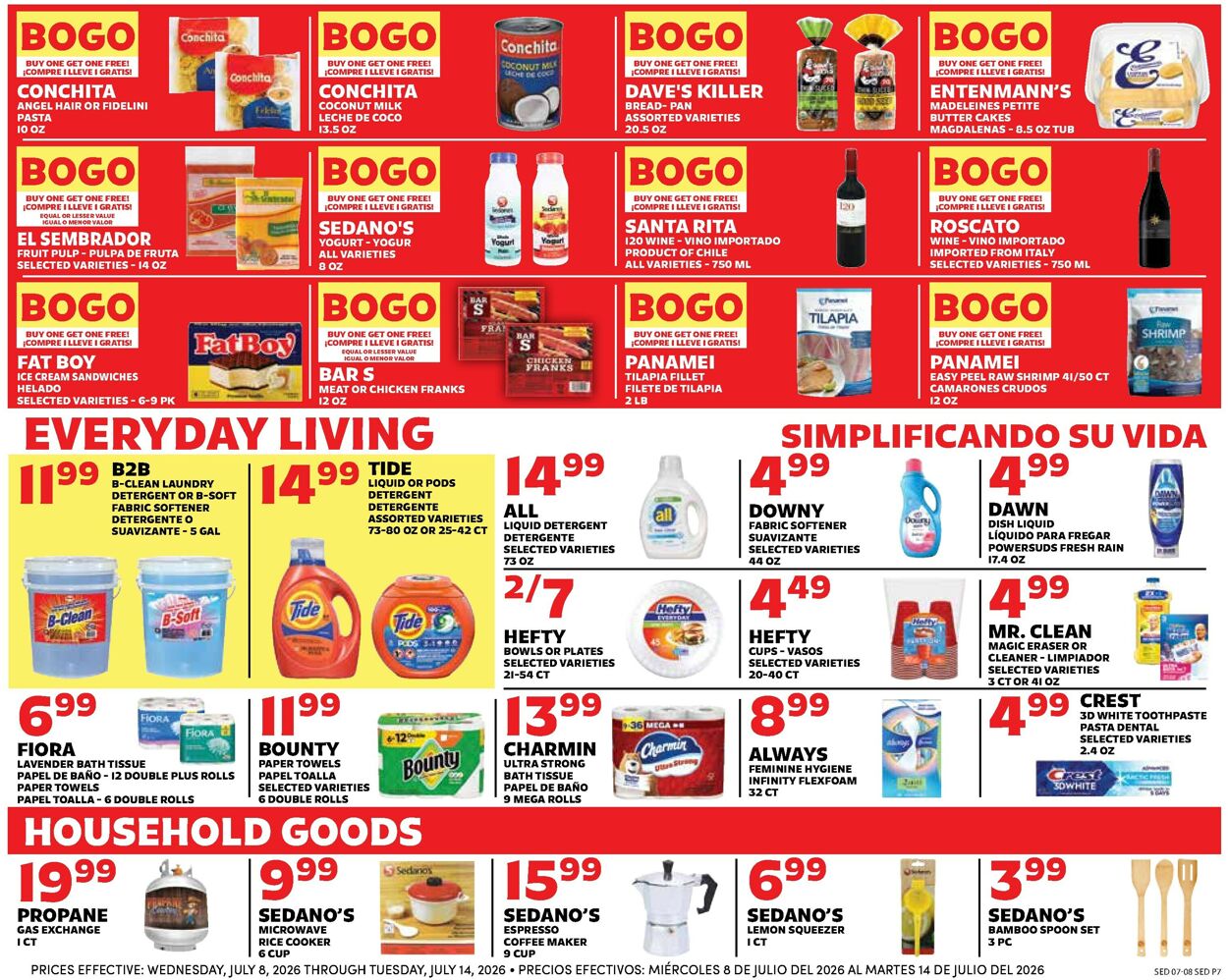 Catalogue Sedano's from 07/08/2026