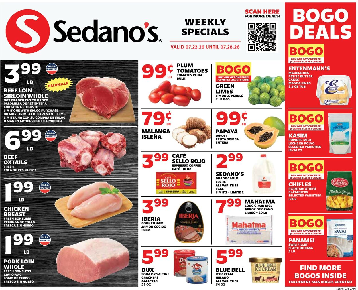 Catalogue Sedano's from 07/22/2026