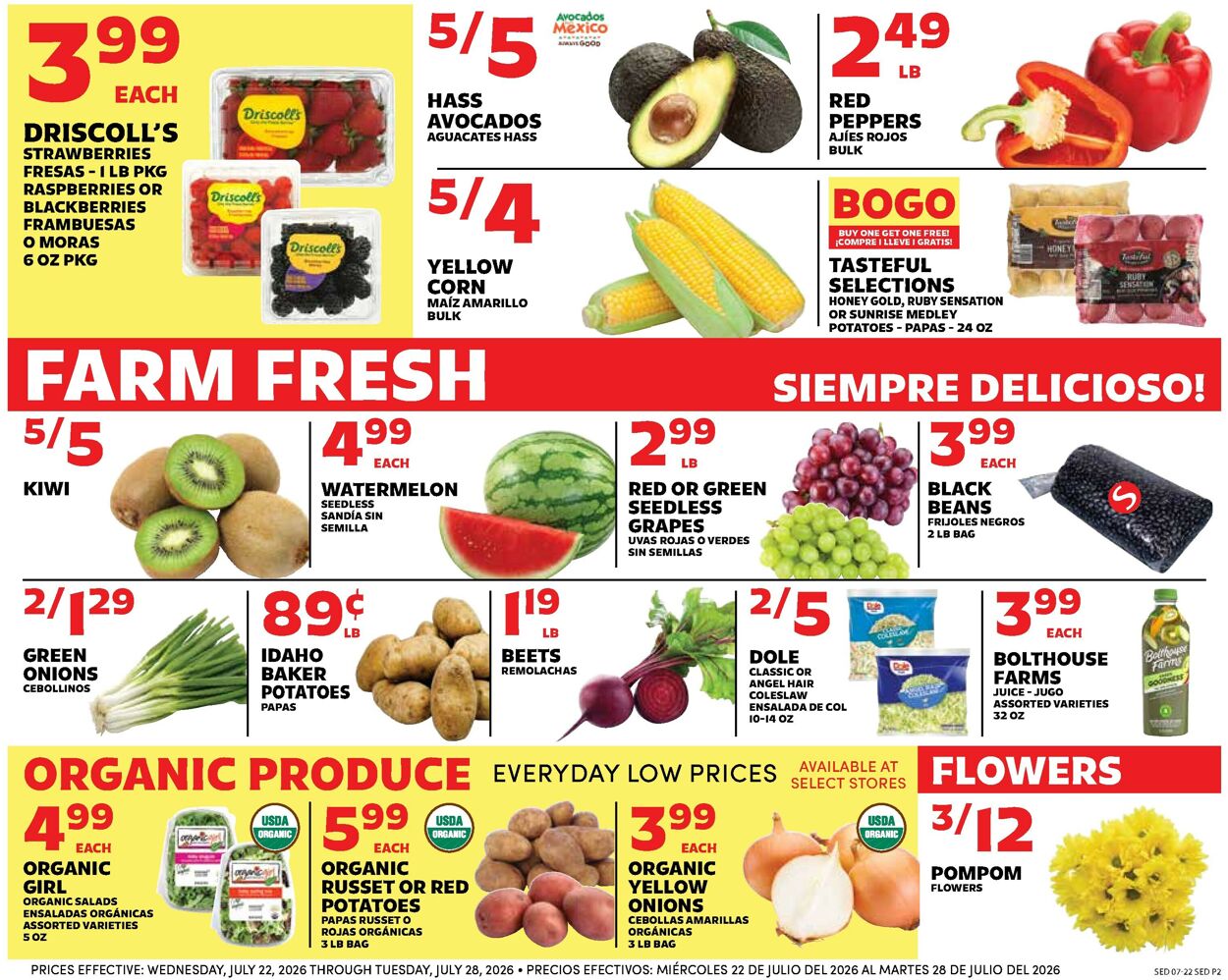 Catalogue Sedano's from 07/22/2026