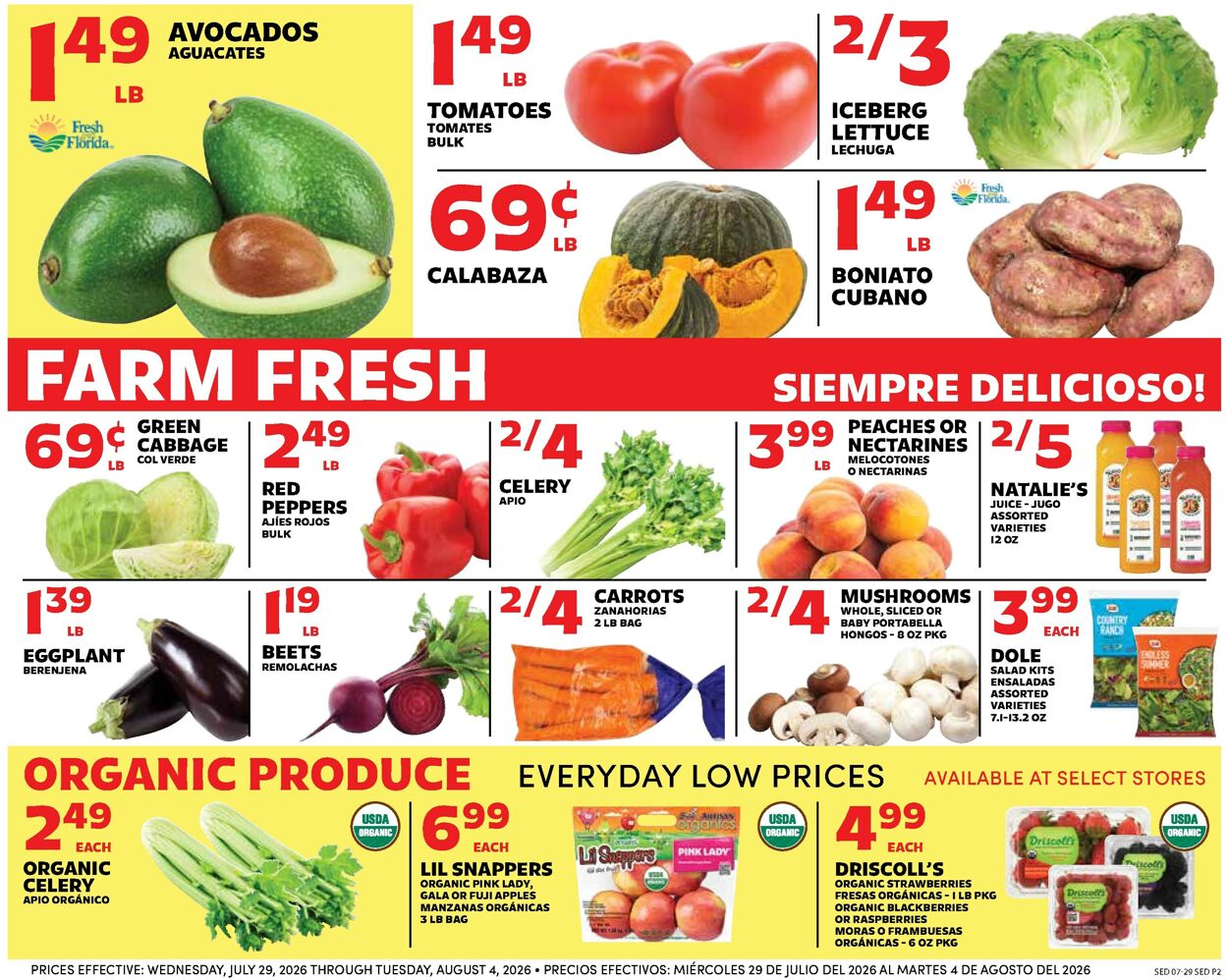 Catalogue Sedano's from 07/29/2026