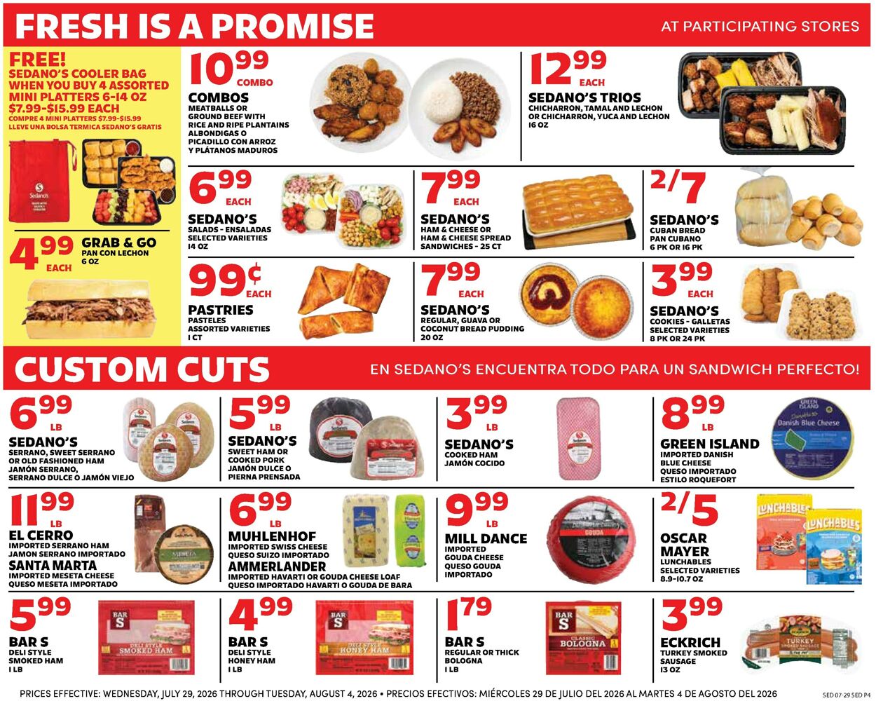 Catalogue Sedano's from 07/29/2026